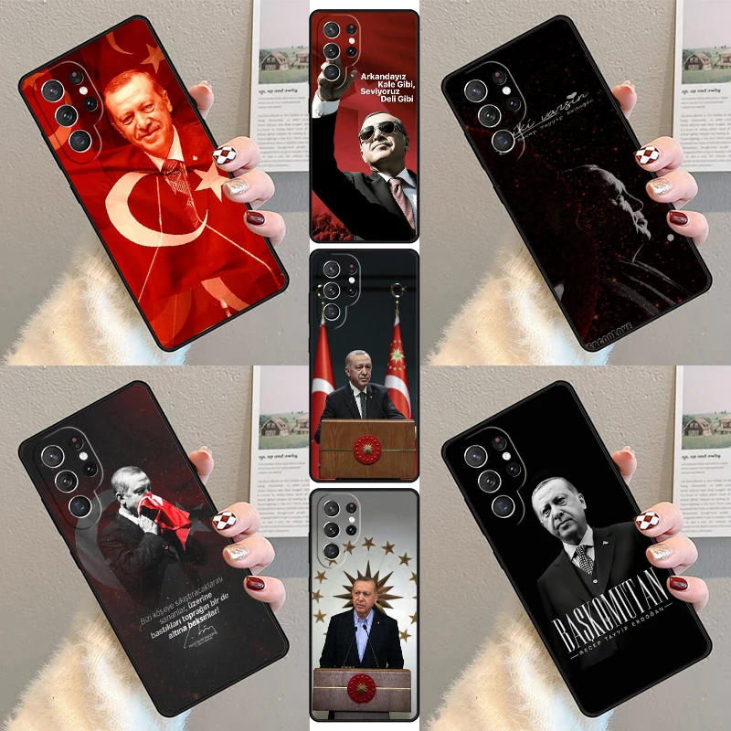 President Turkey Recep Tayyip Erdogan Phone Case For Samsung Galaxy S23 S21 S20 FE S24 S22 Ultra Note20 S10 S9 S8 Plus Cover