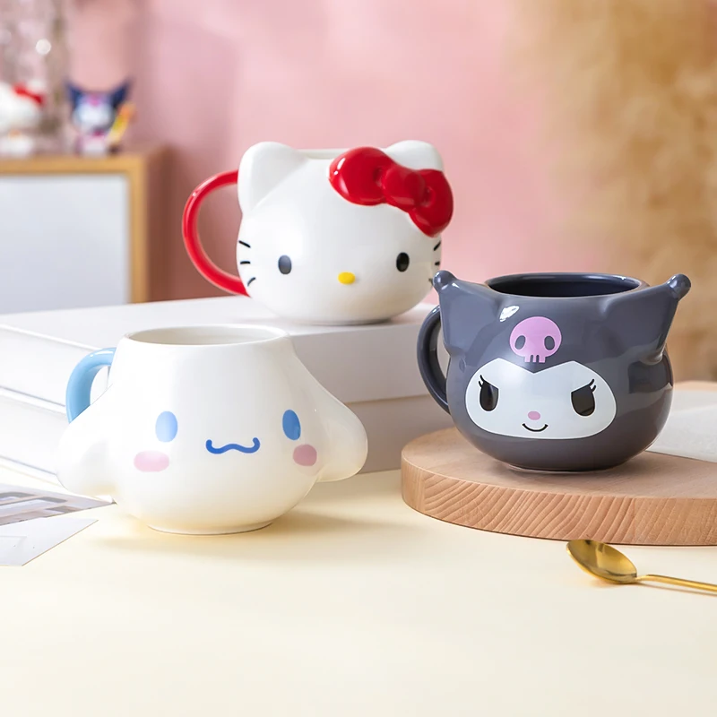 من أجل سانريو ماي ميلودي أكواب كارتونية لطيفة ومبتكرة كوب سيراميك للمنزل والحليب والقهوة كوب ماء للأطفال والبنات والكبار هدية العيد #4