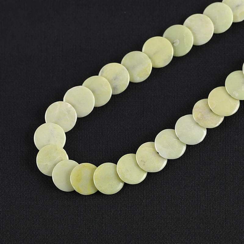 Natural Serpentine Quality Round Loose Beads Jewellery Making 14x3mm DIY Bracelet Necklace Beading Accessories