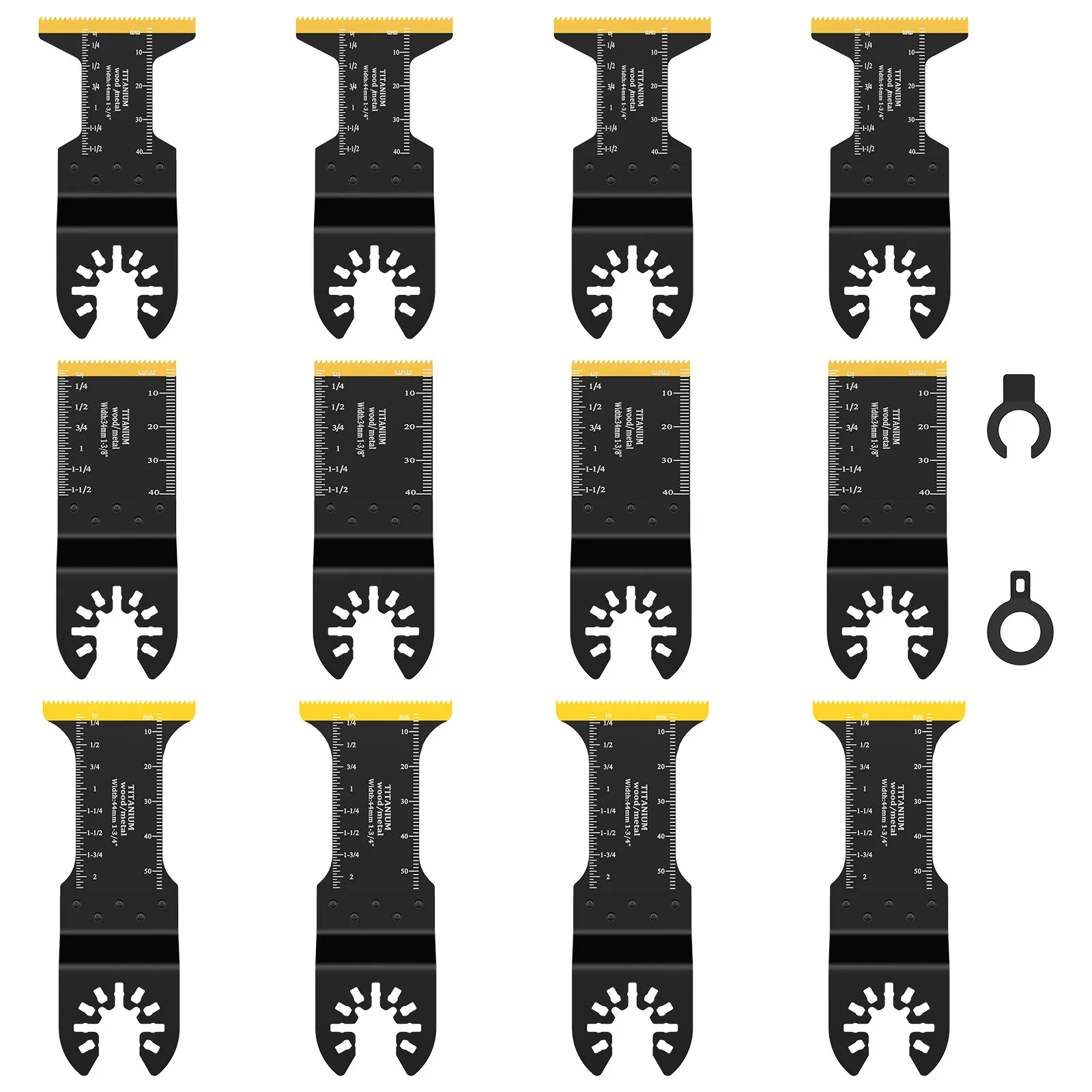 

10/12 шт., набор титановых биметаллических осциллирующих пильных полотен, точные многофункциональные поворотные пилы с титановым покрытием, лезвие для резки металла
