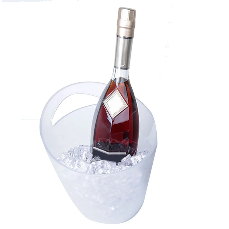 Plastic Cooler Chilling Storage Holder Beverage Chiller Bin Leakproof Ice Beer Bucket For Home Kitchen Beverage