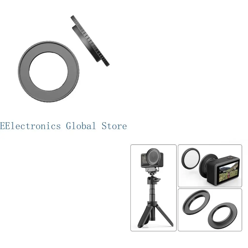 462B Aluminum Alloy 49mm Filter Holder For Sports Camera Flexible Creative Photography Accessory