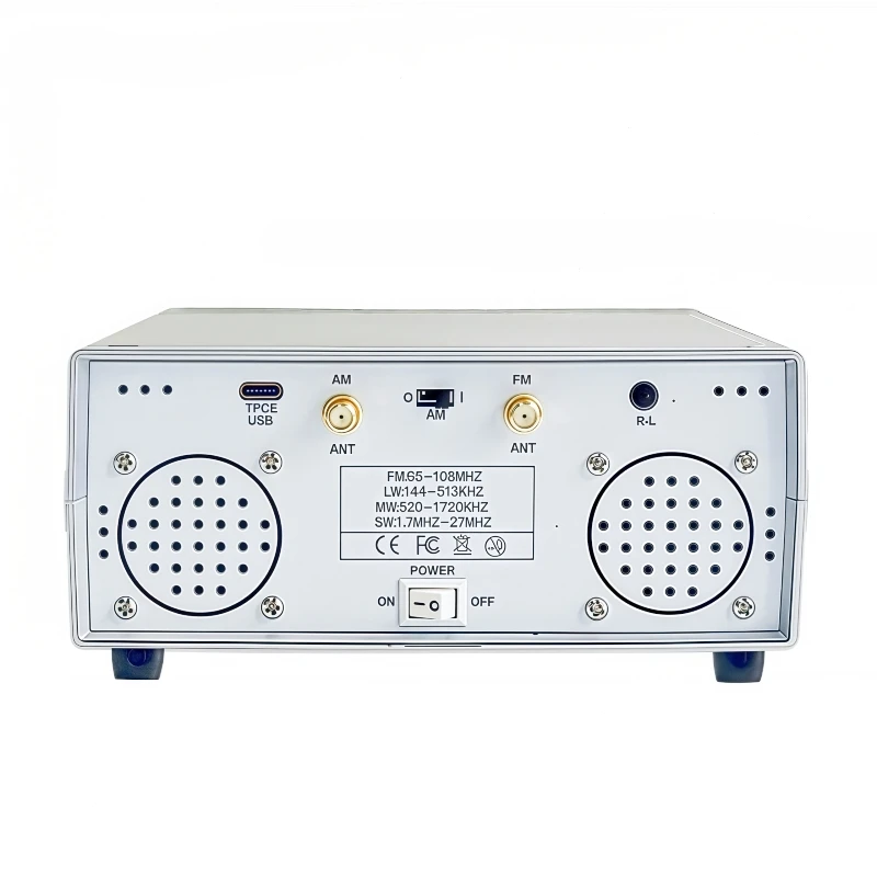 ステレオデスクトップFMラジオ、高感度TEF6686ステレオラジオ、FM/AMグローバルバンドラジオ受信機、65MHz-108MHz