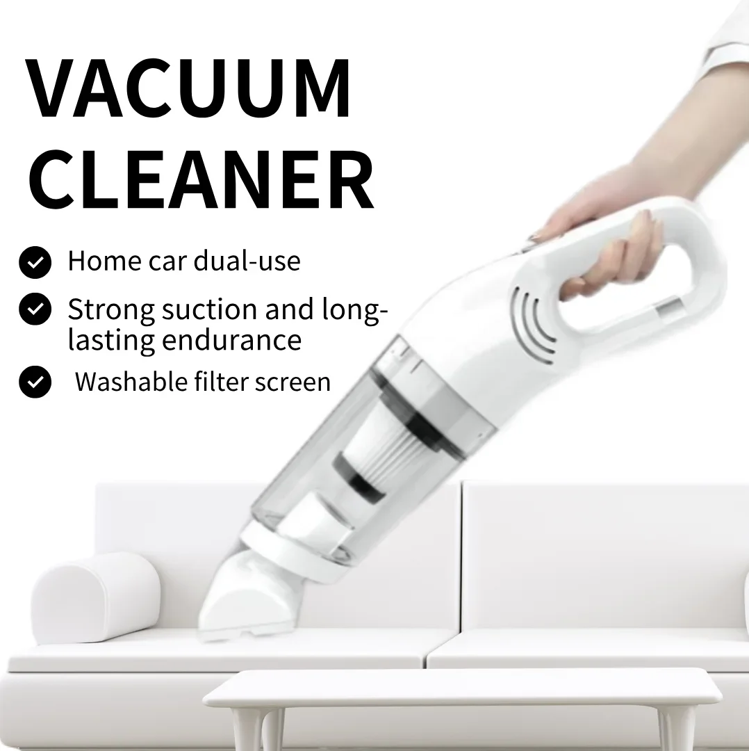 

Handheld USB Charging Portable Home Car Wireless Cleaning Vacuum Cleaner, High-power Suitable For Dust And Pet Hair