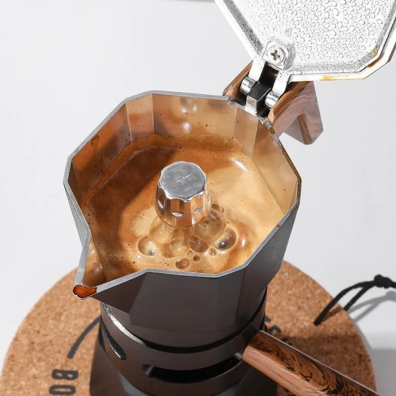 2026 Constant‑Temperature Aluminum Moka Pot, Double / Triple Valve Italian Espresso Coffee Maker for Stovetop Brewing