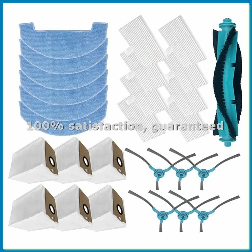 For S5 Plus / 2299 Ultra Home X-Treme Accessories Main Side Brush Mop Dust Bag Filters-A57M