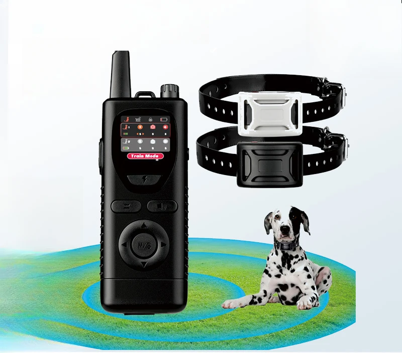 Dog Wireless Electronic Fence Portable Handheld Training Collar 2024 New Pet Barking Stopper 2-in-1 Dog Trainer