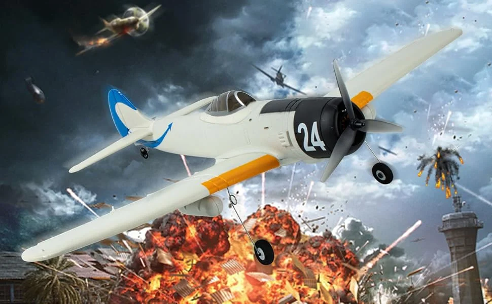 Ki-84 690MM 27.16-Inch Zero-Fighter Remote Controlled Plane Airplane for Beginners Adults Expert 4-Channel Brushless Motor Hobby