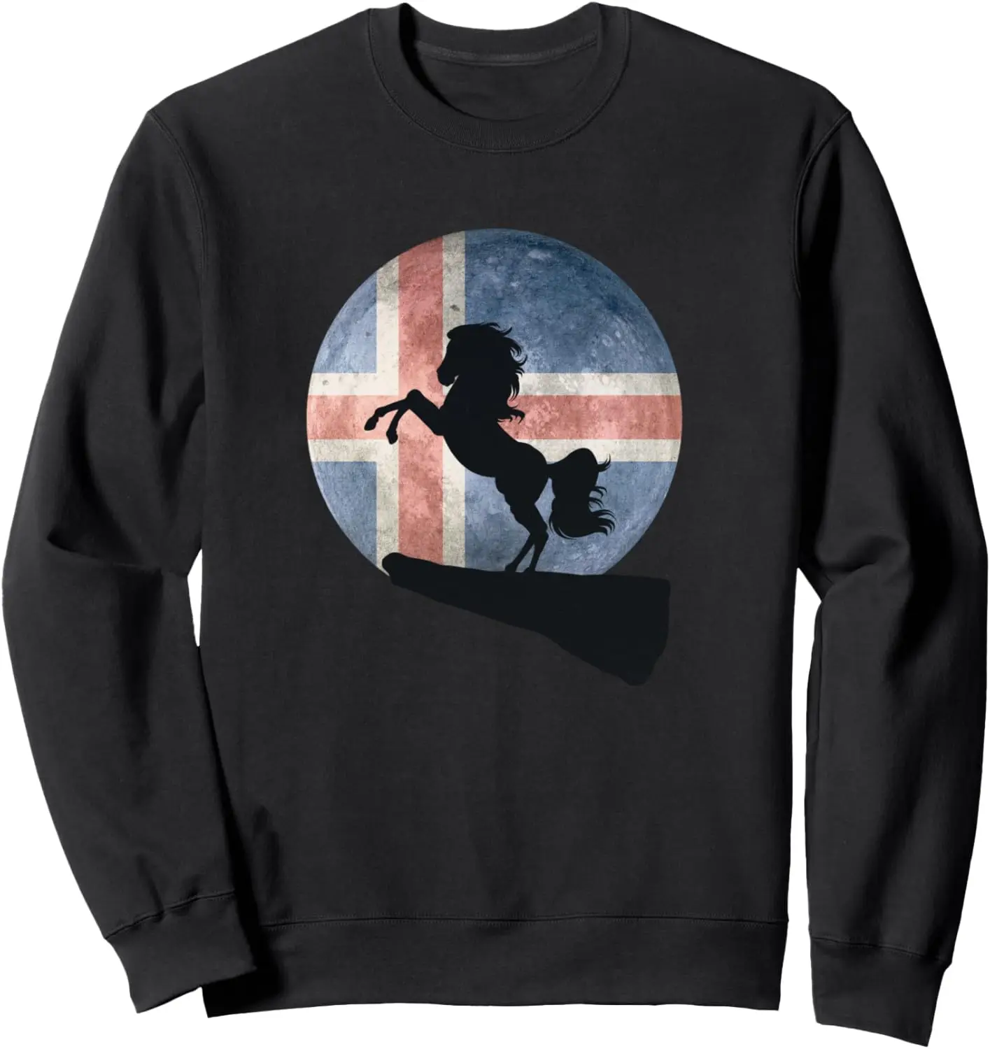 Cute Icelandic Horse Iceland Flag Riding Lover Gift Idea Sweatshirt