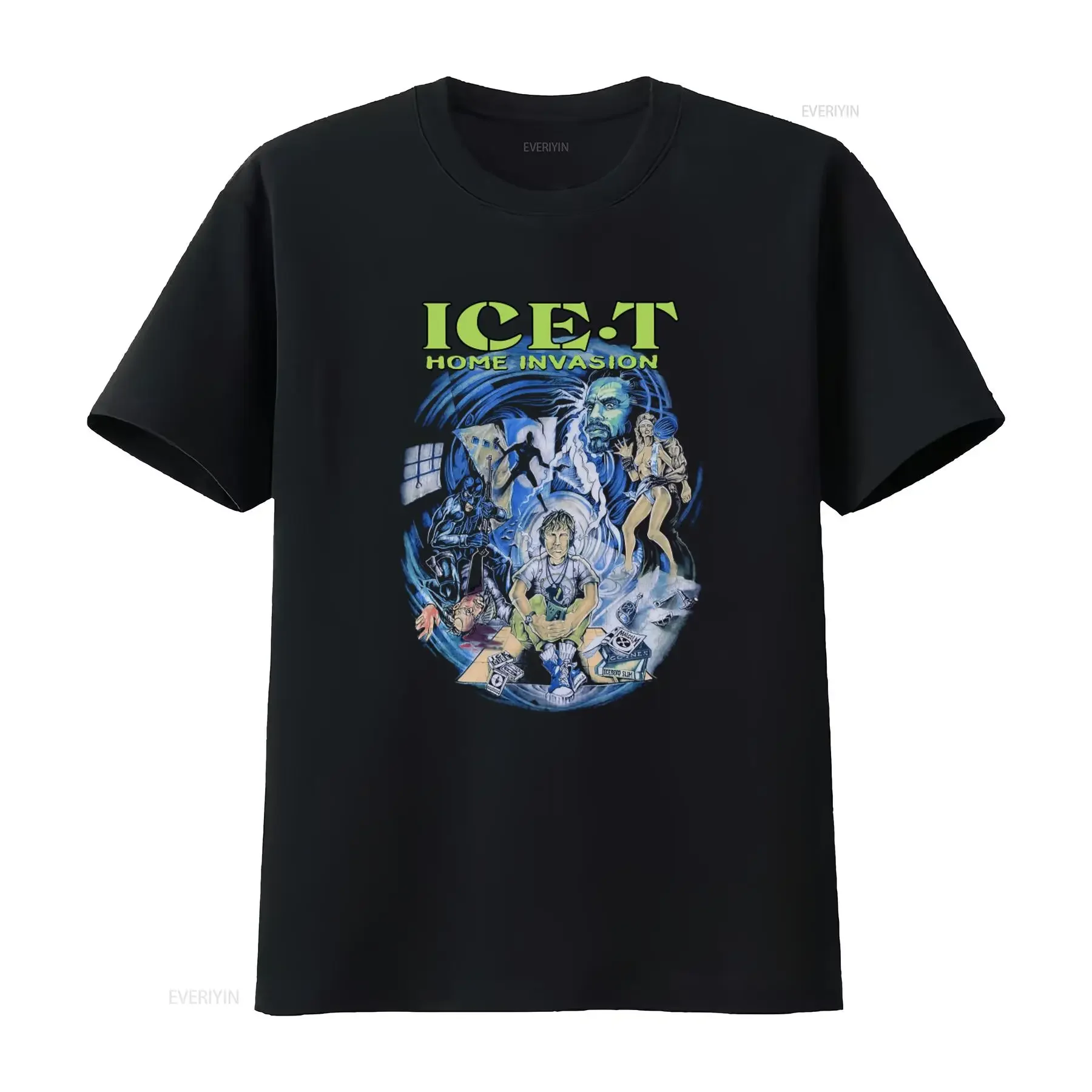 Vintage Ice T Home Invasion Rock Shirt Small Size Retro Design Perfect for Fans vintage Washed Soft Comfortable Breathable
