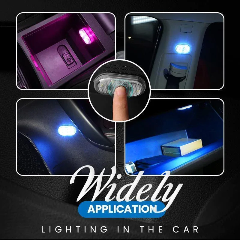 Car LED Touch Light Wireless Car Interior Roof Reading Light USB Rechargeable Car Mini High Brightness Small Night Light