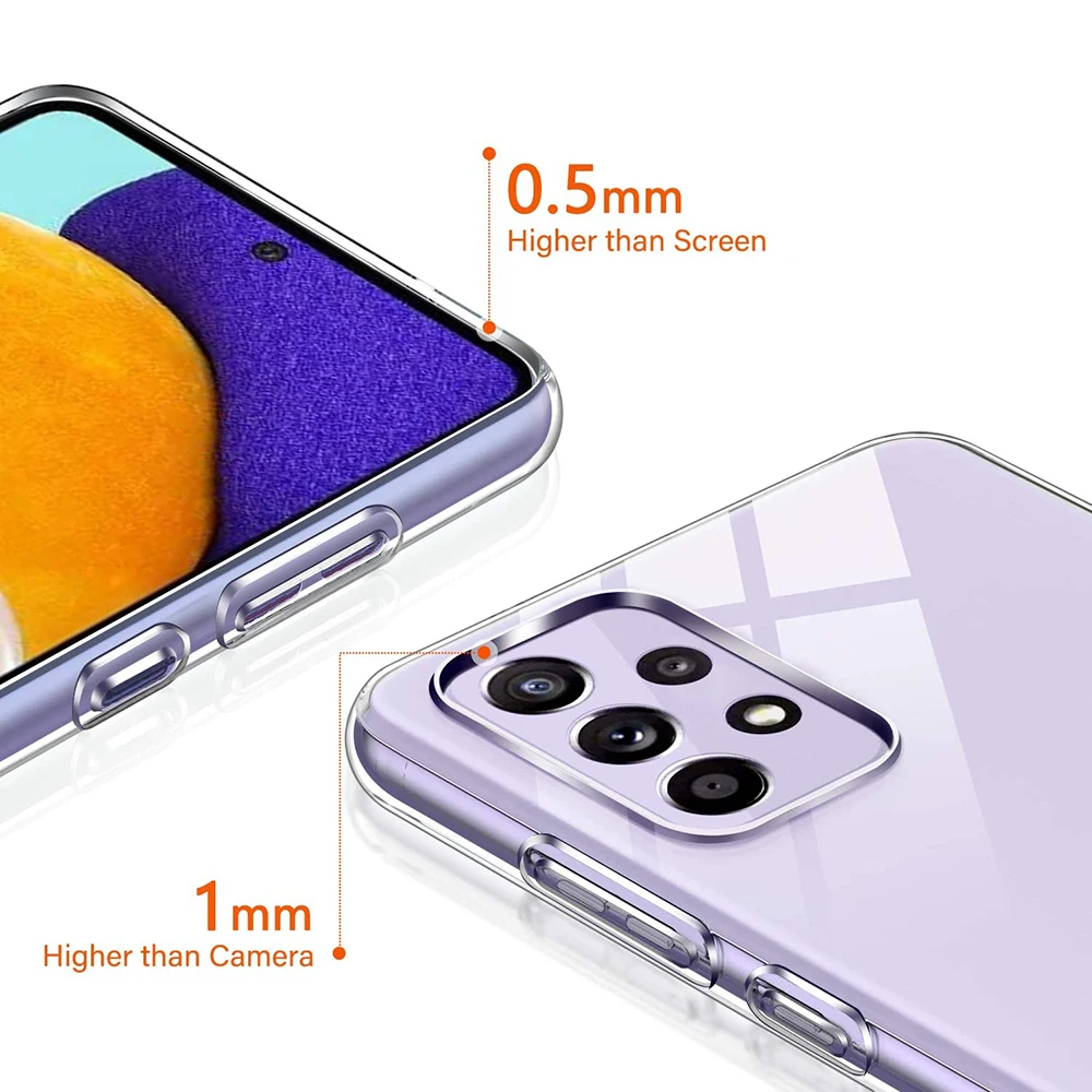 Clear TPU Soft Phone Fundas For Samsung Galaxy A72 A52 A32 A22 A12 A71 A51 A41 A31 A70 A50 A30 A20 Cover Coque image 3