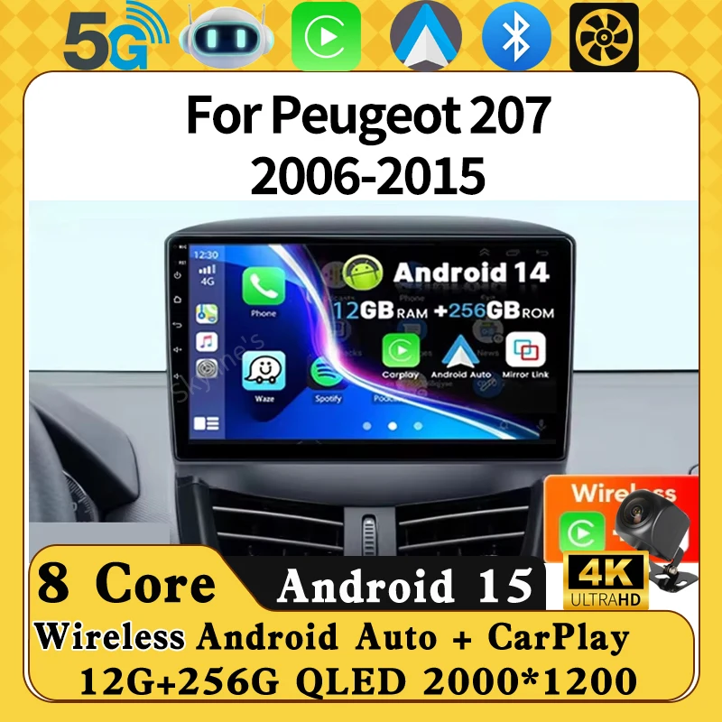 Android para Toyota Vitz XP10 Yaris Platz Echo 1999-2005 estéreo Carplay Radio de coche navegación GPS Radio de coche Multimedia No 2din DVD