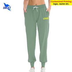 2022 Summer Quick Dry Loose Running Yoga Pants Stretch Waist Drawstring GYM Fitness Sports Bottoms Casual Trousers Customized