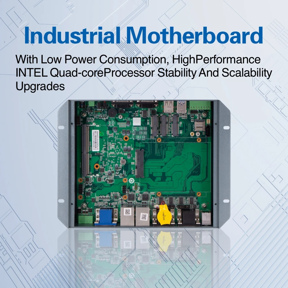 Dual LAN 8 USB 6 COM RS232 RS485 Linux Windows-compatibel Fanless OEM OPS Mini PC NAS Industriële besturing Klaar ingebedde computer