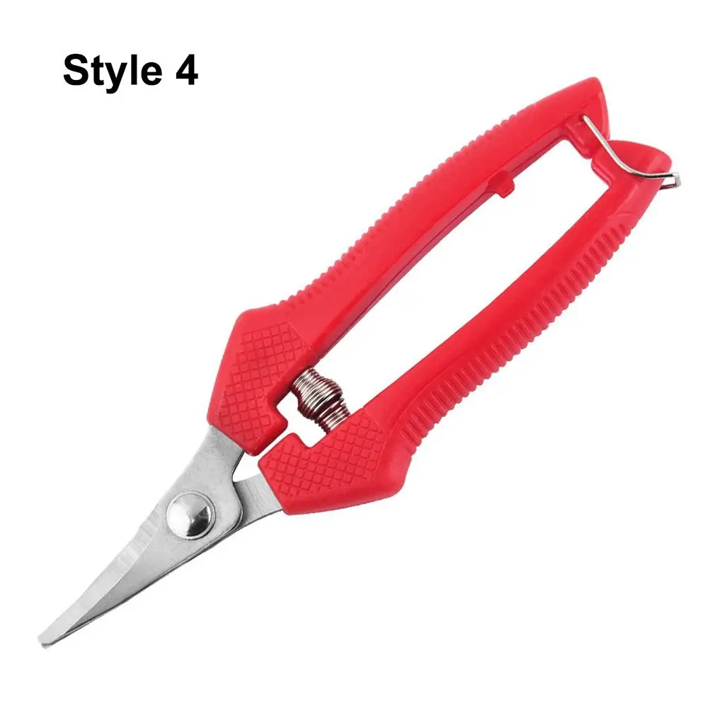 1Pcs Florist Scissor Tool Tree Pruning Shear Hand Pruner Leaf Trimmer Garden Scissors Gardening Straight Micro-Tip Pruning Snips