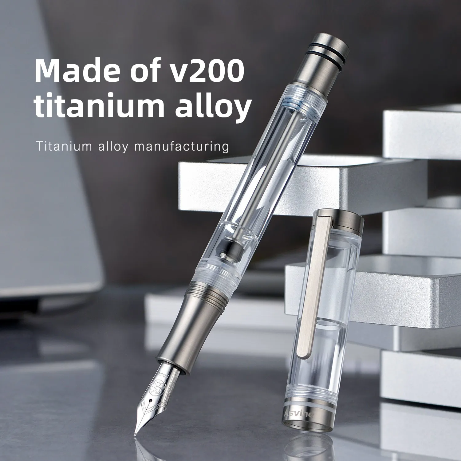 

Asvine V200 титановый сплав отрицательное давление чернильный наконечник BOCK красочная авторучка для взрослых деловые подарки студенческие школьные канцелярские принадлежности