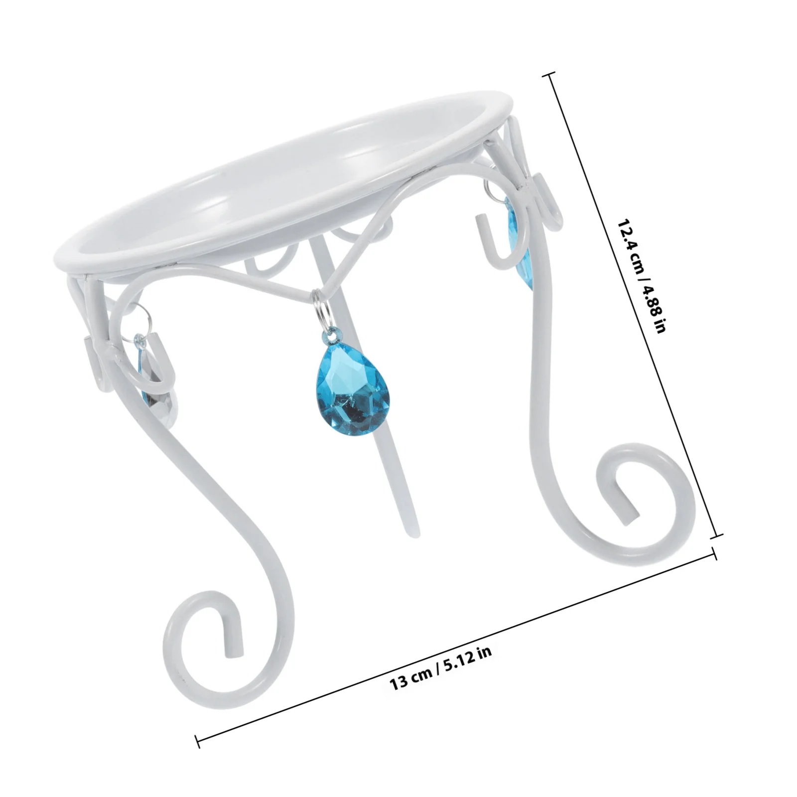 1 قطعة قاعدة الكرة الزخرفية الحديد كريستال الكرة حامل حامل النبات للاستخدام الداخلي في الهواء الطلق رف أحواض زهور معدنية حديقة حلية