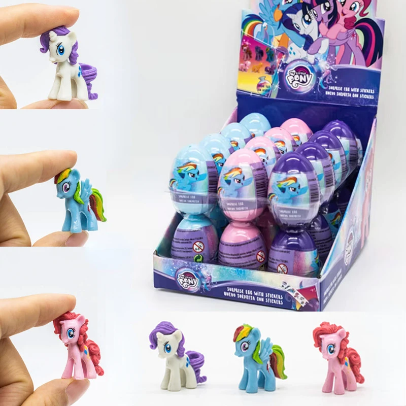 Genuine Hasbro My Little Pony Cartoon Anime Figure Rainbow Dash Rarity Surprise Egg Blind Box Toys Collect Ornaments