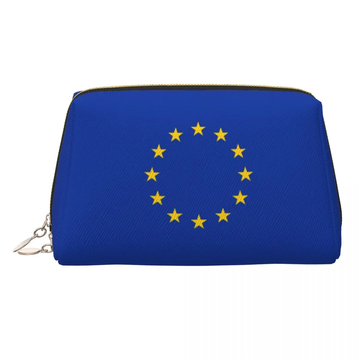 Europe European Union EU Stars National Flag (3) Women Cosmetic Bag Travel Makeup Organizer Pouch Toiletry Storage Dopp Kit Box