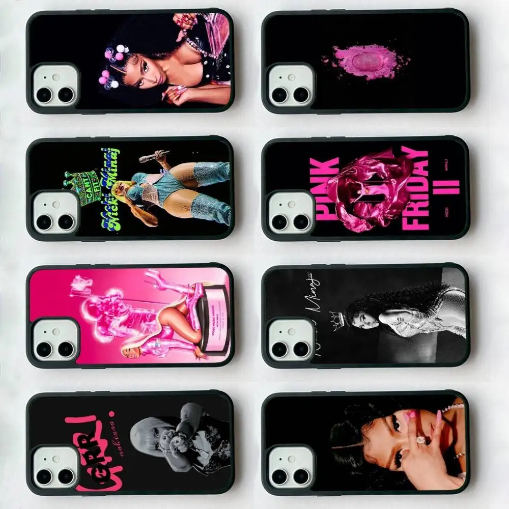 Nicki Minaj Rapper For IPhone 17 16 15 14 13 Pro 12 11 Pro Max Hard PC+TPU Phone Cases Back Cover