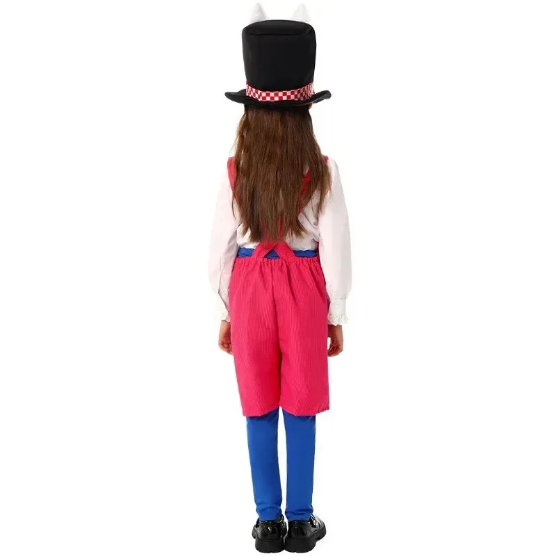 

XT8Child Pink Bandeau Pants Costume Cute Bunny Ear Hat Full Set Children Jumpsuit Easter Day Halloween Party Unisex Boys Gi@XT6！
