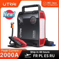 UTRAI 4 In 1 2000A Jump Starter Power Bank 16000mAh 150PSI Air Compressor Tire Pump Portable Charger Car Booster Starting Device