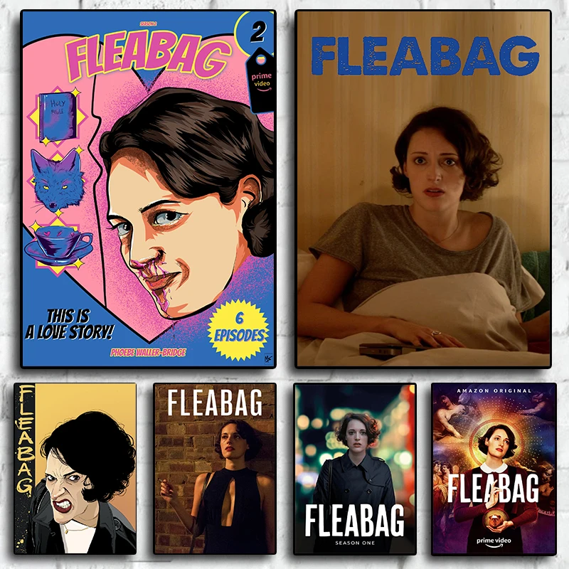 Classic TV Play Fleabag Poster Figure Canvas Painting Print Modern Wall Art Picture Living Room Bedroom Decoration Aesthetics