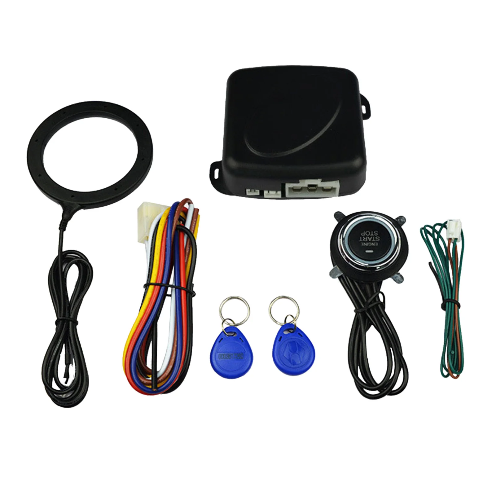 

Car Alarm Start Stop Button Engine RFID Keyless Entry System Push Button Starter Stop Auto Anti-Theft System for Vans