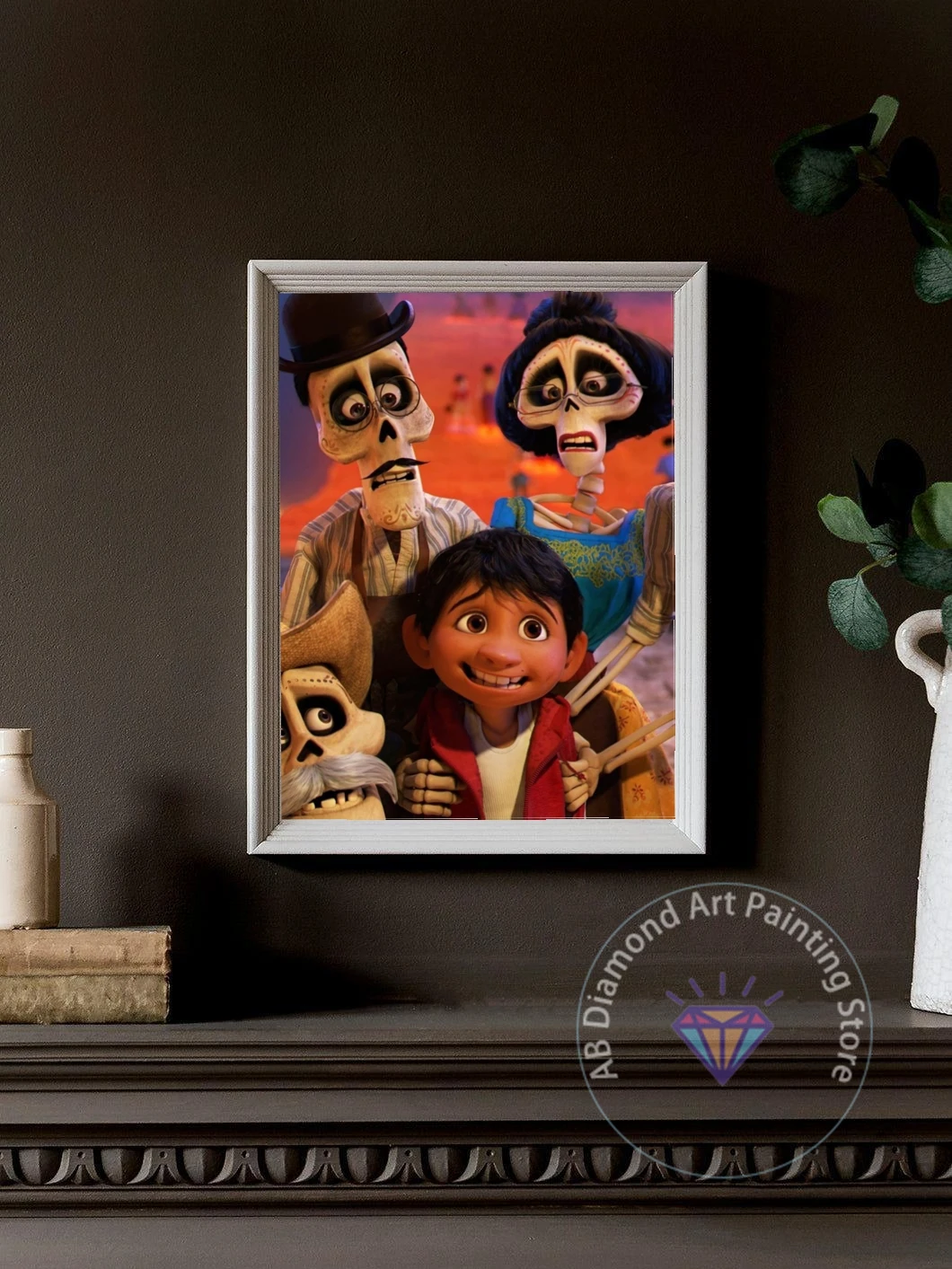 Coco Movie Sugar Skull  Day Of The Dead Miguel Rivera Diamond Painting Kit 5D DIY Embroidery Cross Gift Crafts Home Decor Gift