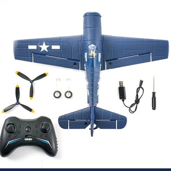 Fx9503 Rc Airplane F6f Hellcat Fighter 4 Channel Brushless Motor Epp Fixed Wing 360 Stunt Roll Hobby Toy For Kids And Hobbyists