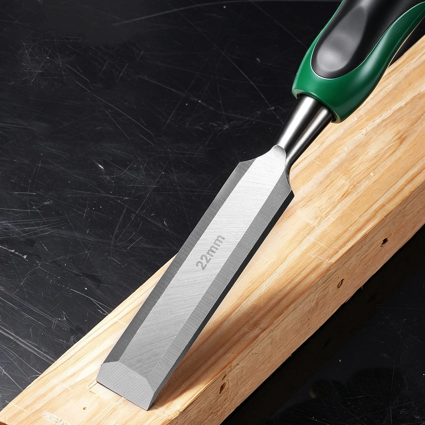 Holzbearbeitungs-Meißel, Hochleistungs-Schlagkappe mit Durchgangsgriff und abgeschrägter Kante für präzises Handschnitzen und Tischlerarbeiten – Detail 3