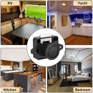 1PC Black Zinc Lock Catch button for Cabinet Cabinet Campe Camar Latch KNOB Cabinet 10 Main Sales Kitchen Motorhome - №3