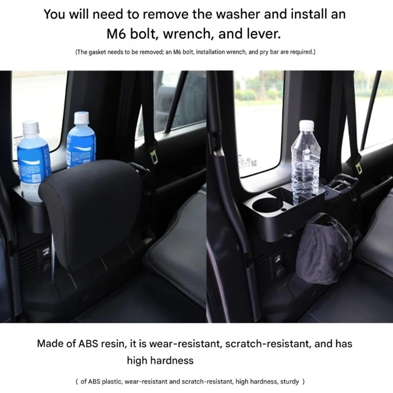 Car Cargo Drink Tray for Jimny JC74 with Cup Slots and Bin Space