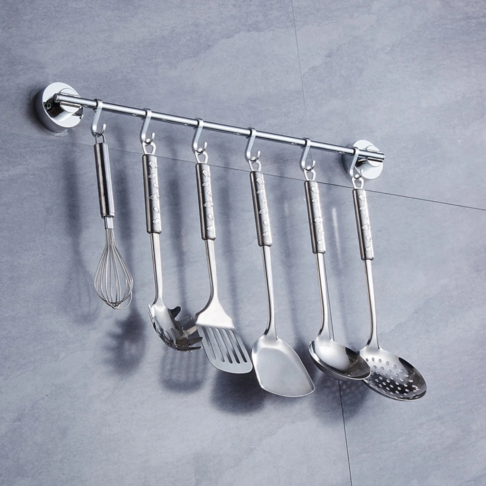 

Suction Cup Hook Hand Towel Rail Rack Metal Holder Wall Mounted Hangers Large Capacity