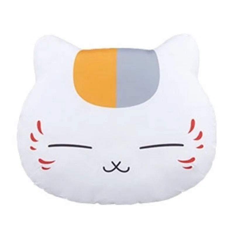 

Natsume's Book of Friends Nyanko Sensei Plush Pillow Cute Kawaii Cartoon Anime Cat Head Pillows Decor Home Sofa Room Decoration