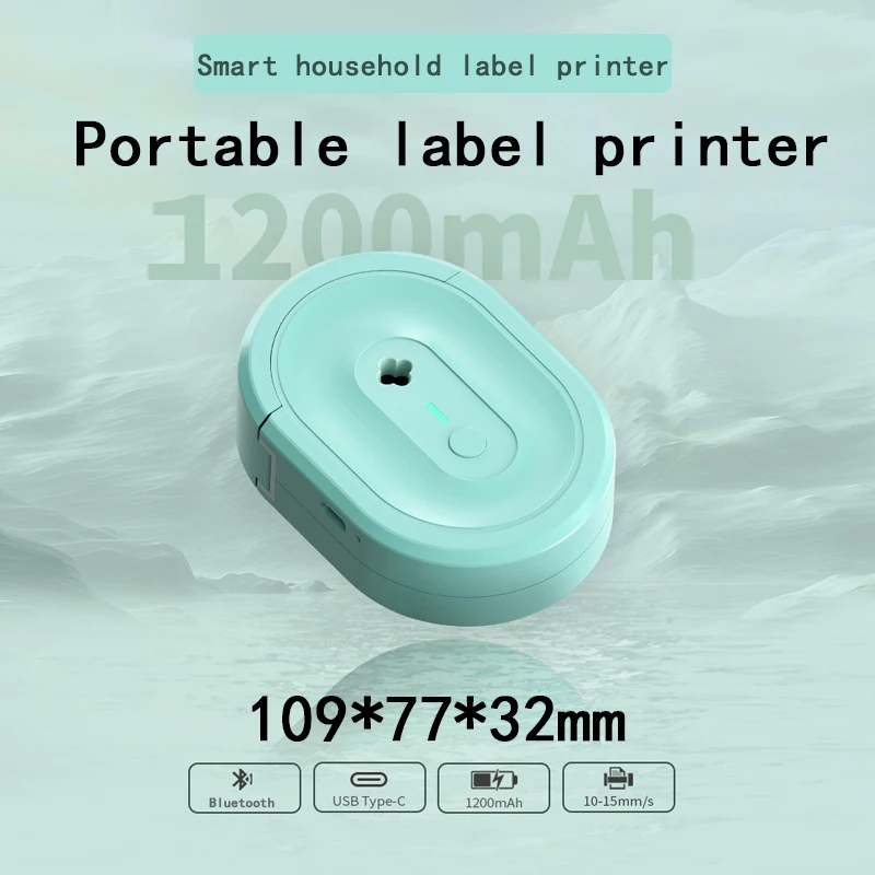 Portable Thermal Small Sticker Label Printer High Battery Bluetooth Thermal Label Printer