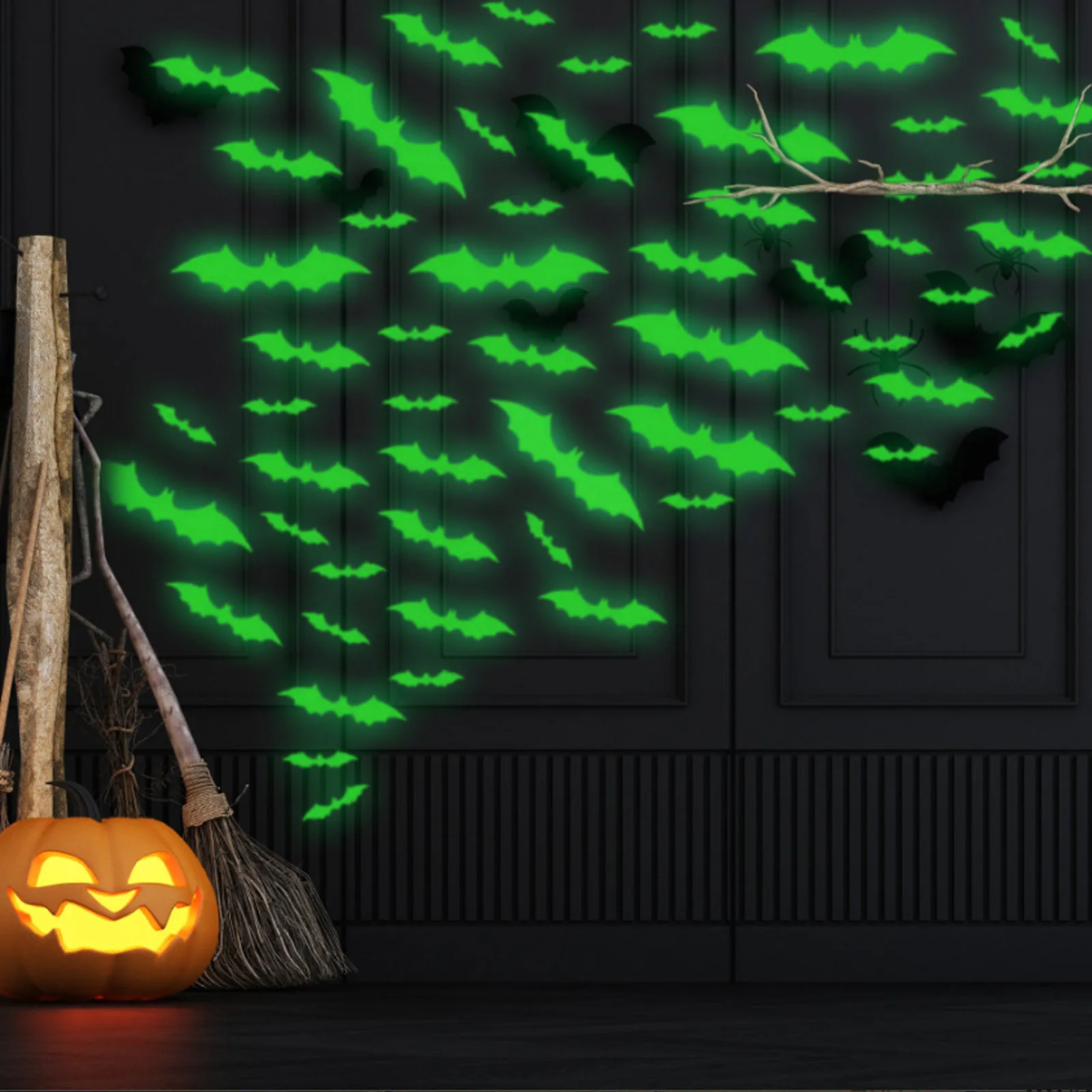 28Pcs Luminous Bats… - image