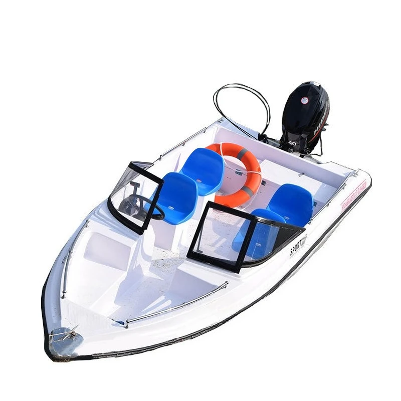 Double-layer glass actinium speedboat assault boat yacht open high-speed speedboat fishing boat sightseeing tour boat
