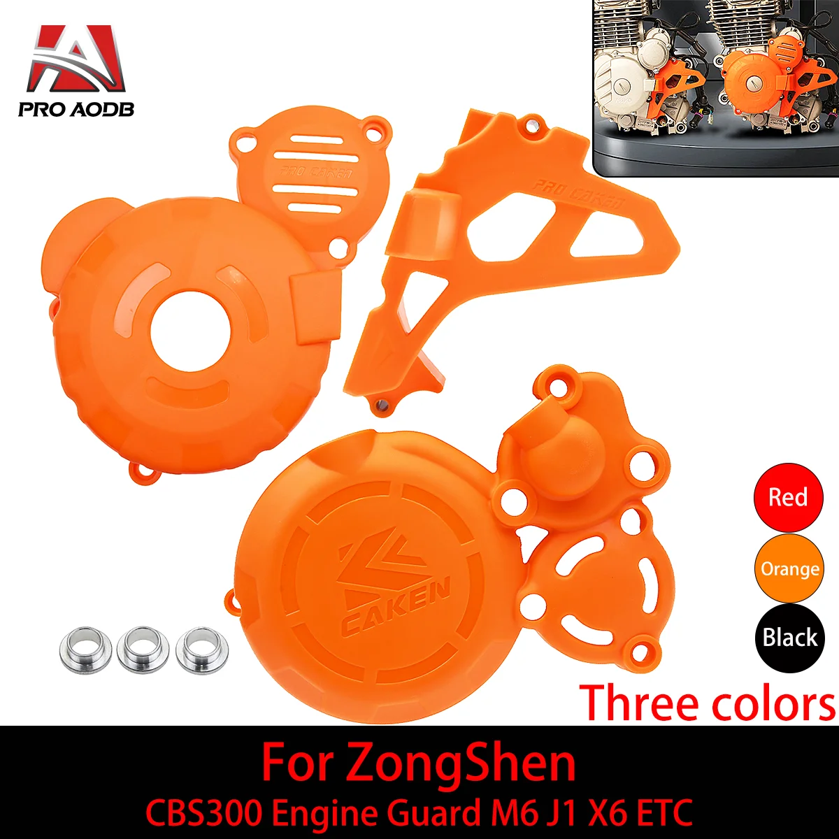 

Motorcycle Engine Clutch Protector Ignition Guard Cover Sprocket Guards Cover For Zongshen ZONSEN CBS300 Engine Guard M6 J1 X6