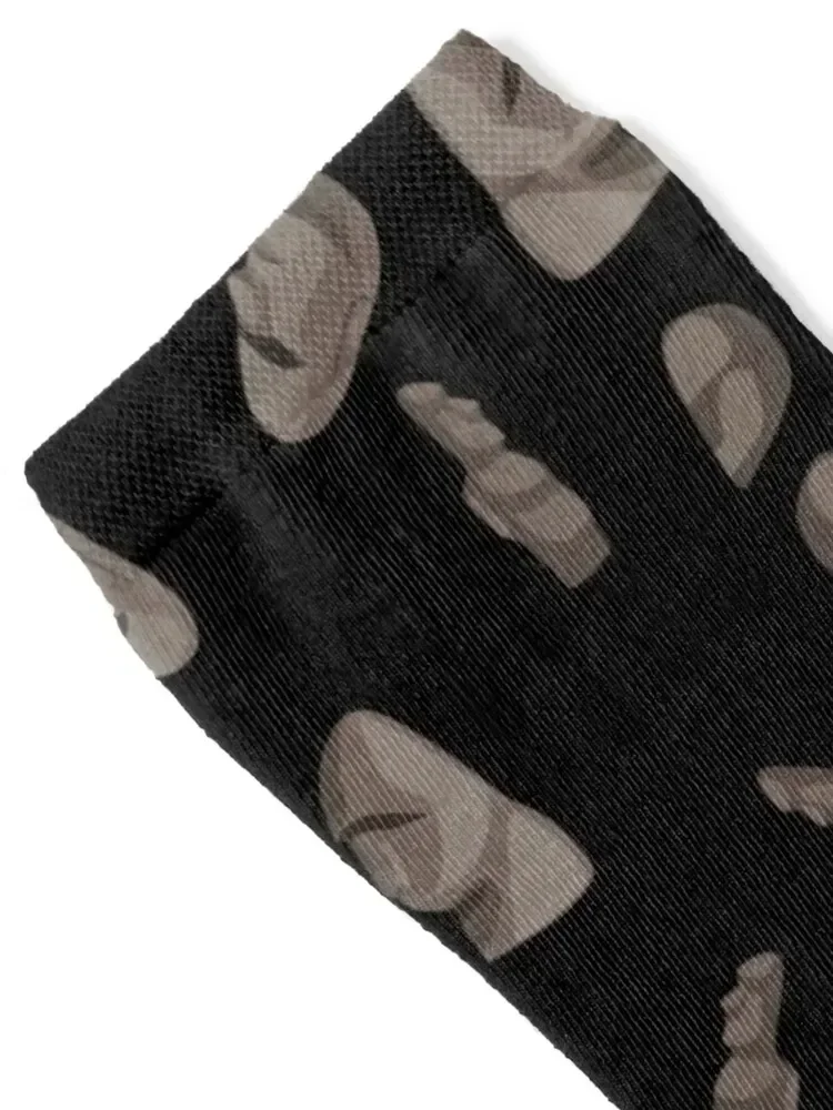 Easter Island Heads Statues Moai Polynesian Pattern Socks football custom anti-slip warm winter Socks Men's Women's