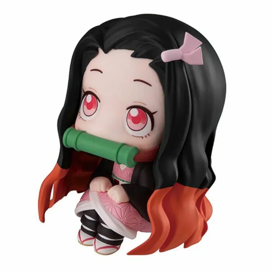 Demônio assassino figura ação kimetsu yaiba personagens animados coleção de brinquedos mh olhando para cima kamado tanjirou nezuko modelos de