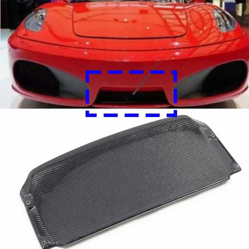 

Нижняя защитная плата из настоящего углеродного волокна Ferrari F430, окруженная передней губой, передняя губа, средняя защита, модернизация, внешняя отделка