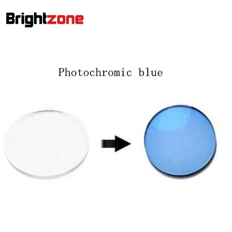 

Superb Quality Rx Lenses 1.56 Photochromic Blue HMC UV AR CR39 Resin Eyeglasses Prescription Lenses Only For Myopia /astigmatism