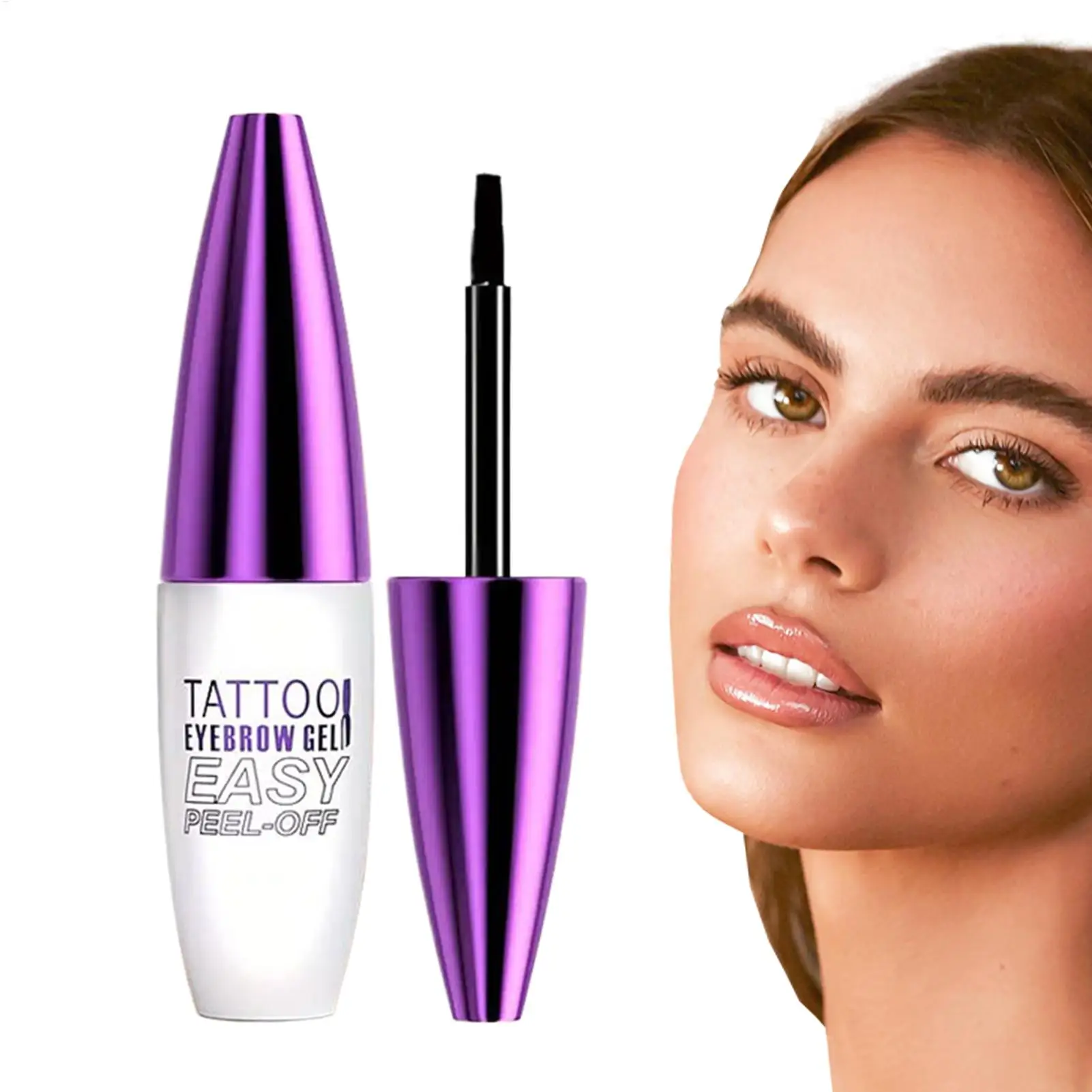 Peel Off Eyebrow Gel Tint,Semi Permanent Brow Tint, Waterproof Transfer-proof For Fuller Defined Looking Brows Makeup Gifts 10g