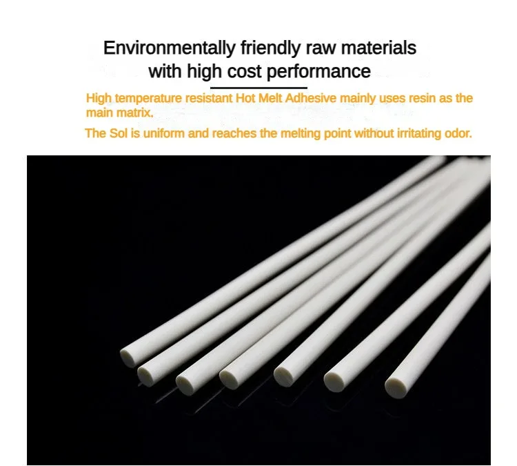 11mm/7mm Hot Glue Sticks 30pcs High Temperature Electronic Components Milky White Flame Retardant Hot Silicone Bars