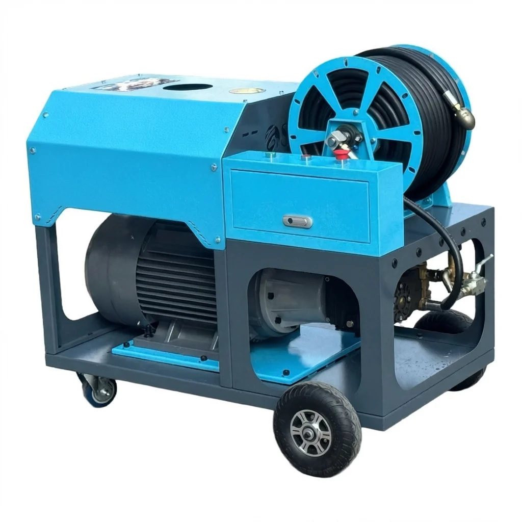 Water Energy DLKSS Series 130Bar -600Bar /30-120LPM Electric Pressure Washer Drain Pipe Cleaning Machine Sewer Jet Machine