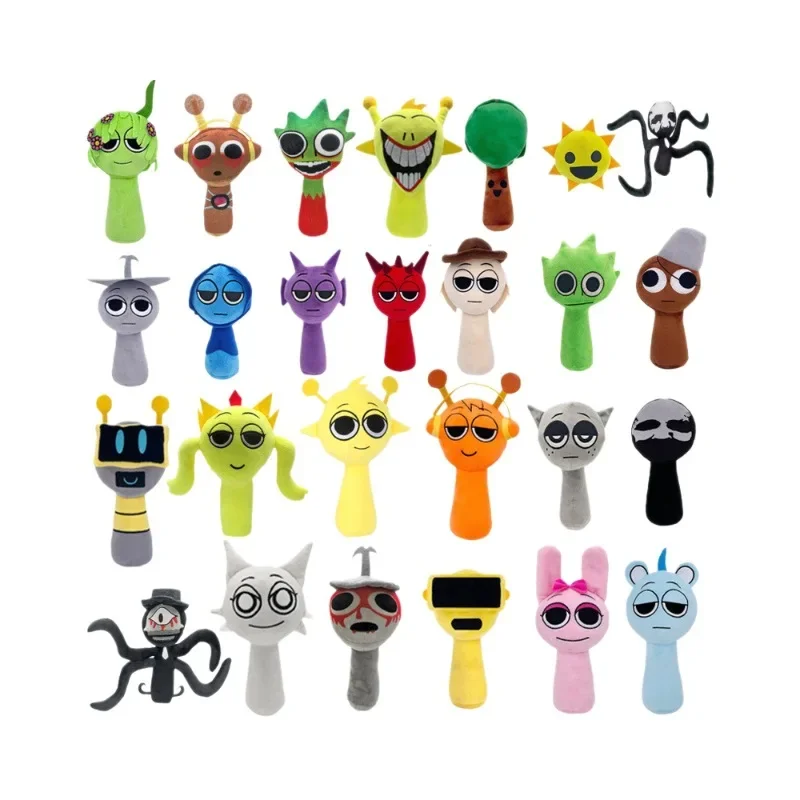 Rhythm Box Spronki Plush Doll Cross border New Product IncrediBox Game Peripheral Plush Toy