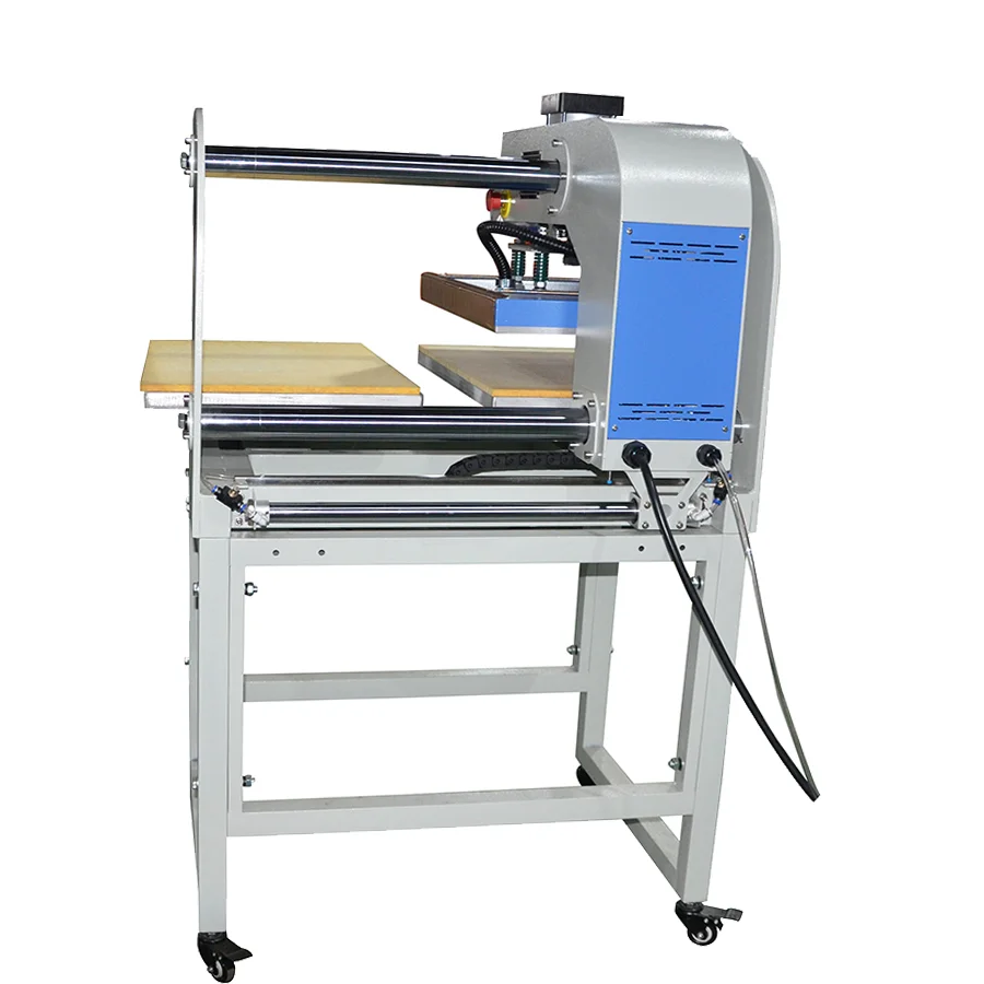 Fully Automatic 38*38cm Accept Size Custom Two Head T-Shirt Branding Machine Pneumatic Heat Press Machines For T-Shirt