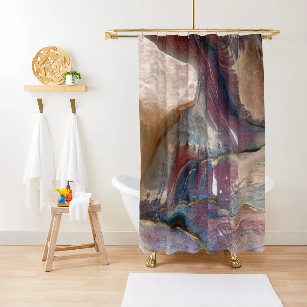 

Colorful Sandstone Rock Face Texture Shower Curtain Cute Shower Bathroom And Shower For The Bathroom Curtain